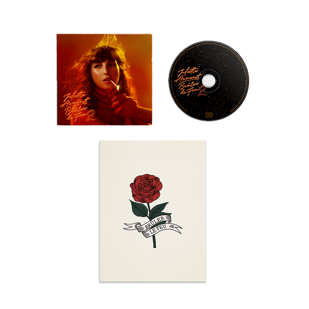 BRÛLER LE FEU 2 (CD OU VINYLE) + LITHOGRAPHIE "ROSE" DÉDICACÉE