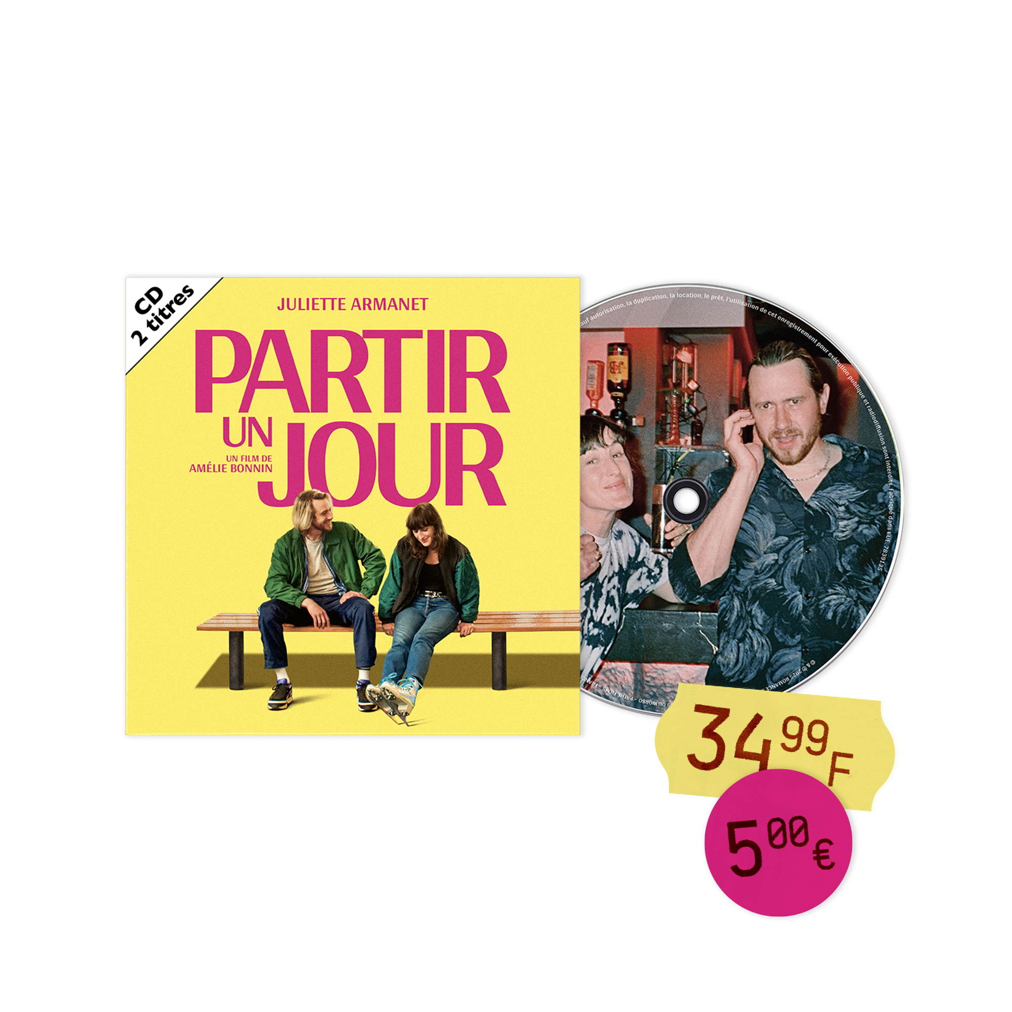 Partir un jour - CD 2 titres dédicacé