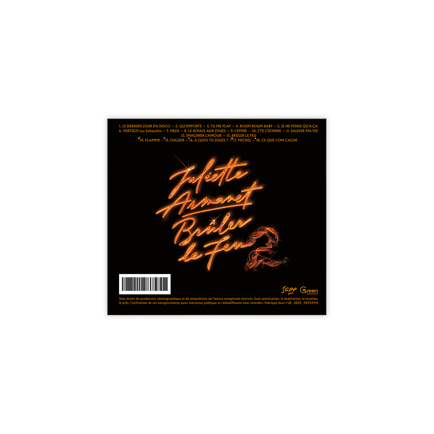 Brûler le Feu 2 - CD