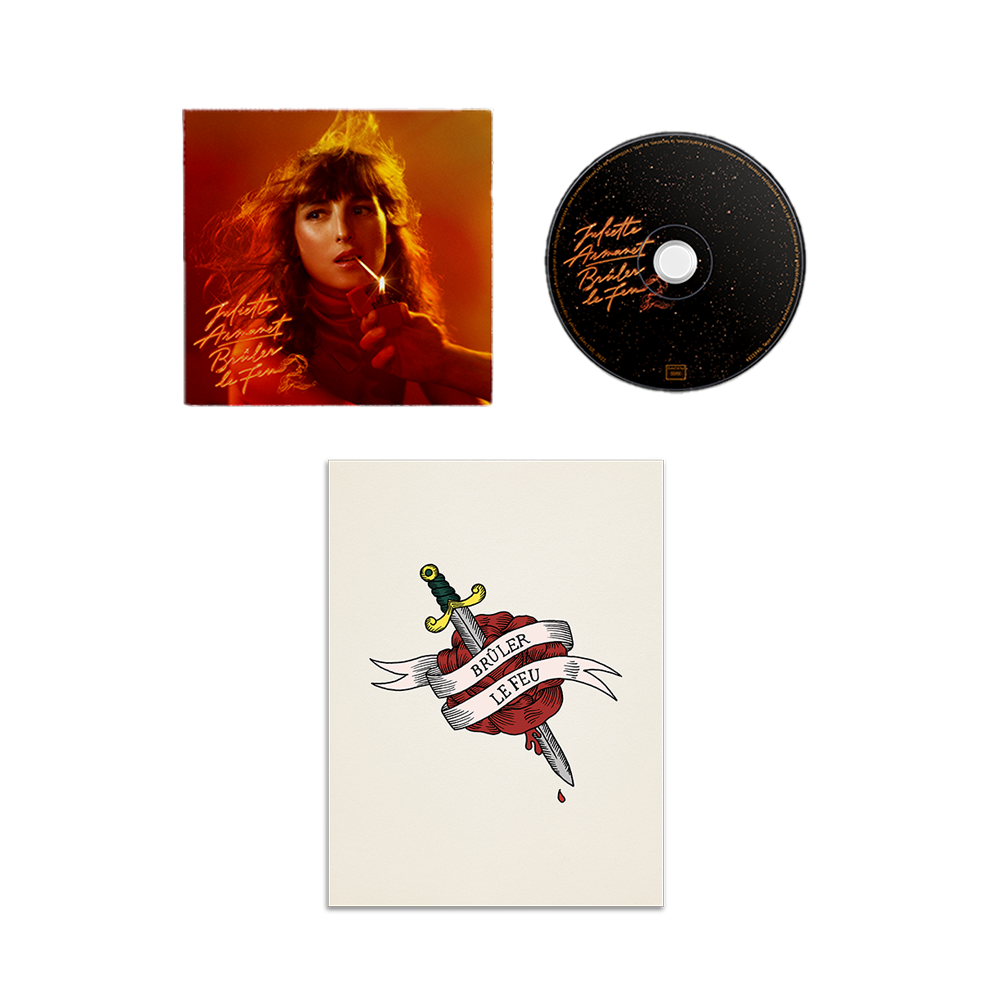 BRÛLER LE FEU 2 (CD OU VINYLE) + LITHOGRAPHIE "POIGNARD" DÉDICACÉE